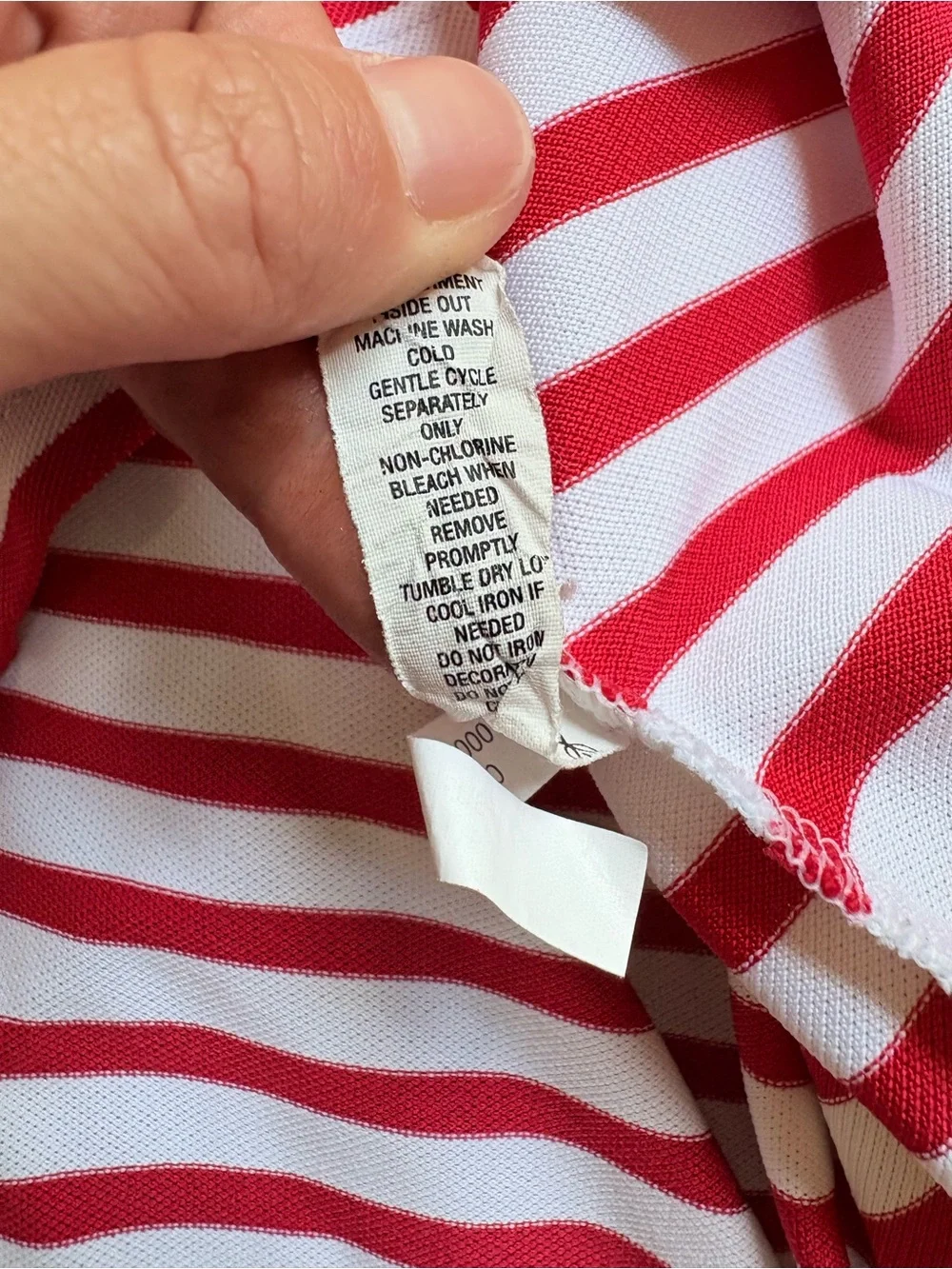 RLX Ralph Lauren Sea Island Red White Striped Golf Polo Shirt Mens XL